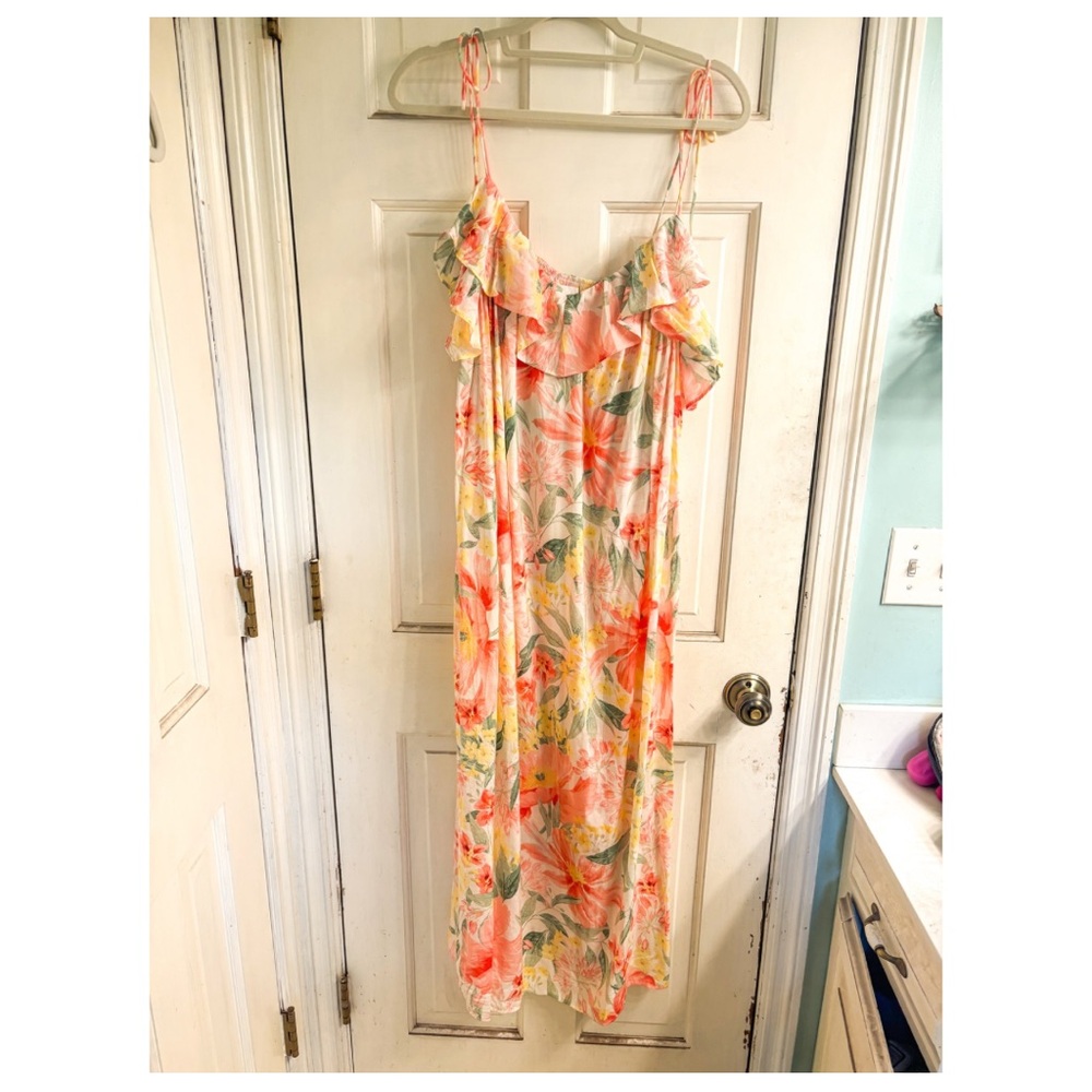 Floral Off-Shoulder Maxi Dress